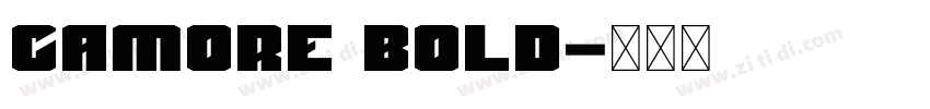Camore Bold字体转换